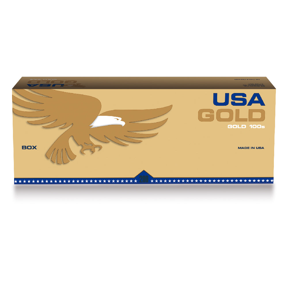 USA Gold Gold Super King Size 100's Box 200