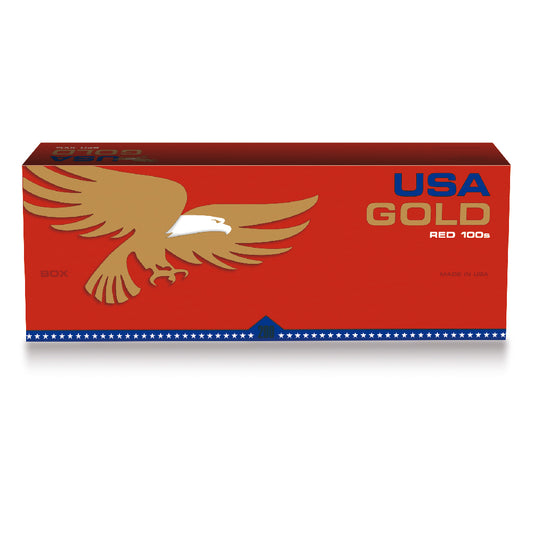 USA Gold Red Super King Size 100'S Box 200