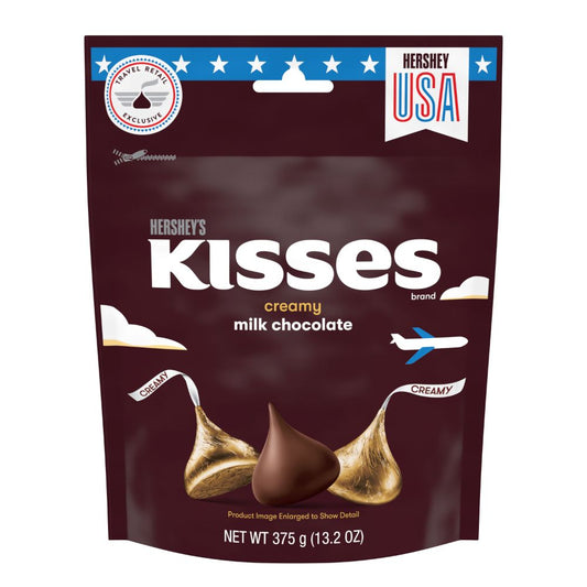 Hershey's Kisses Creamy Milk Choc Pouch 374 Gr