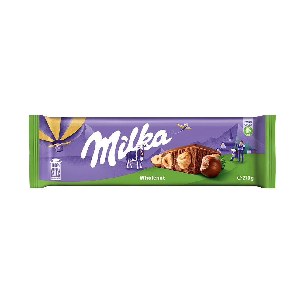 Milka Whole Nuts Bar 270 Gr