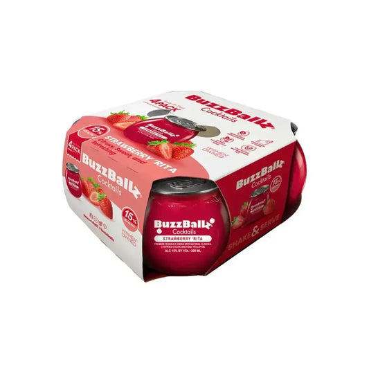 BuzzBallz Strawberry Rita 4-Pack 20 Cl